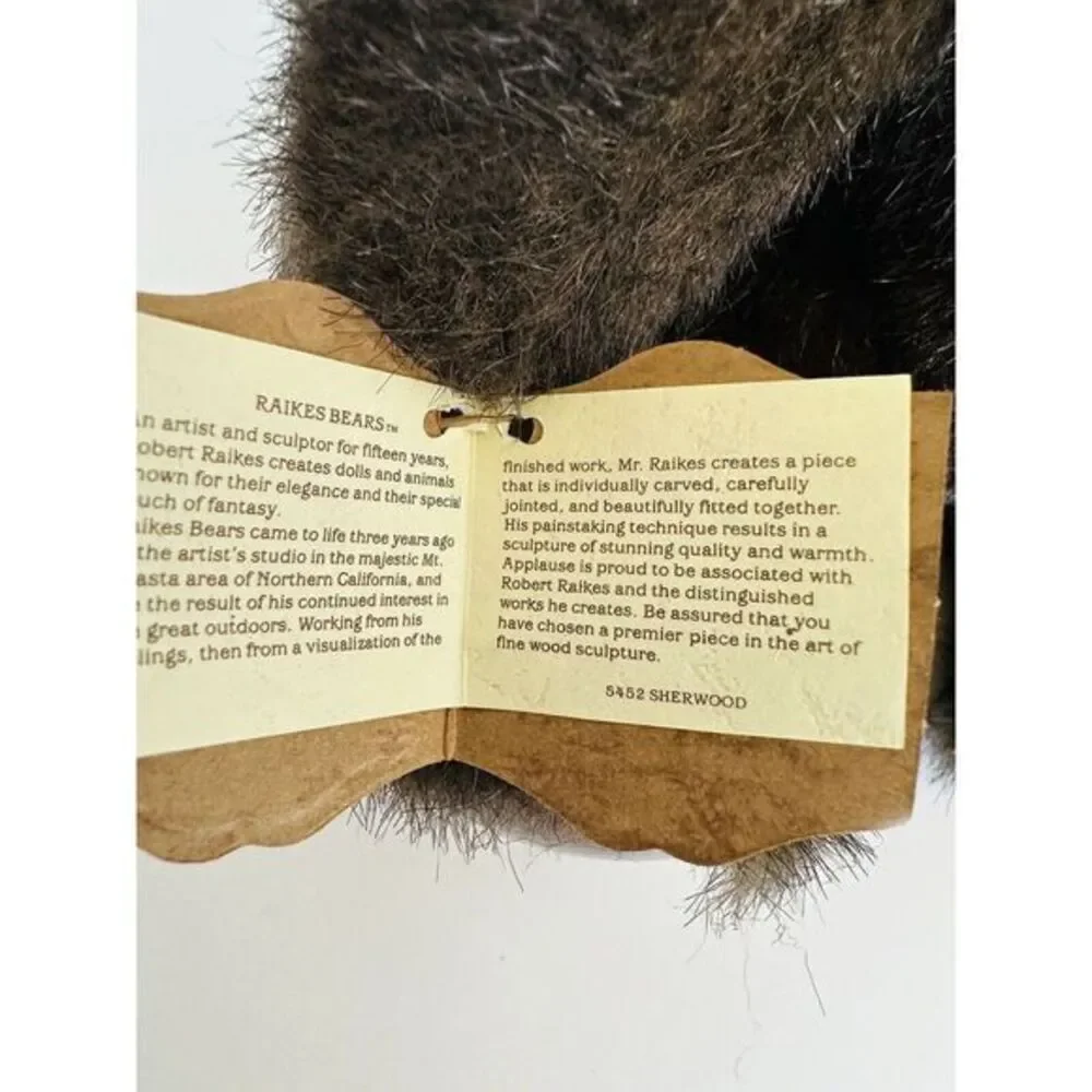 Vintage Robert Raikes 1985 Plush Teddy Bear 